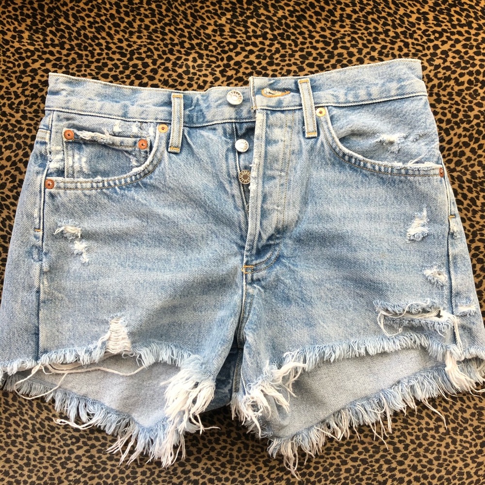 Agolde Parker denim shorts size 25